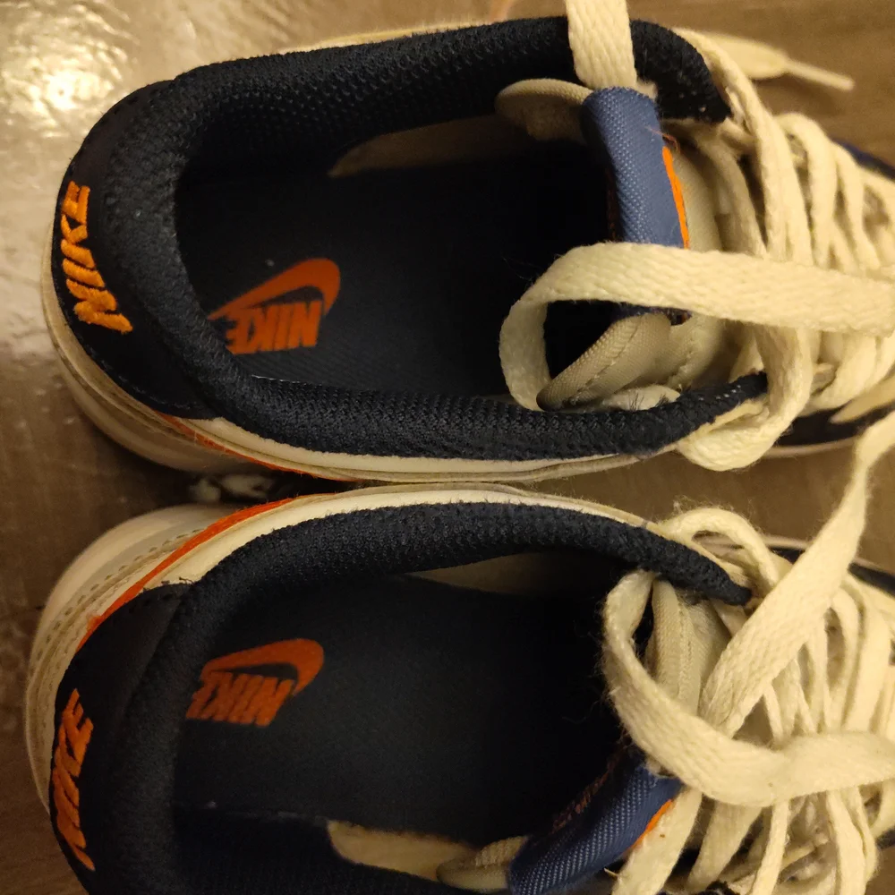 Nike Kids' Sneakers in White, Blue, and Orange - Picture 6 of 8